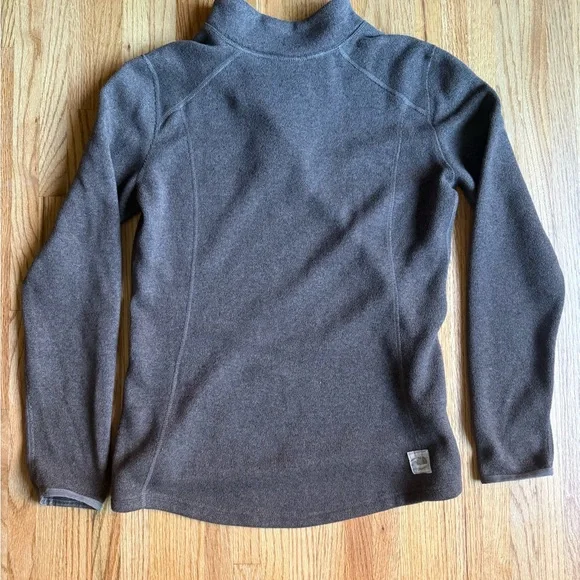 Women’s Brown The North Face Pullover Sweater with Toggle Closures - Picture 3 of 4